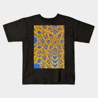 African Print Pattern Kids T-Shirt